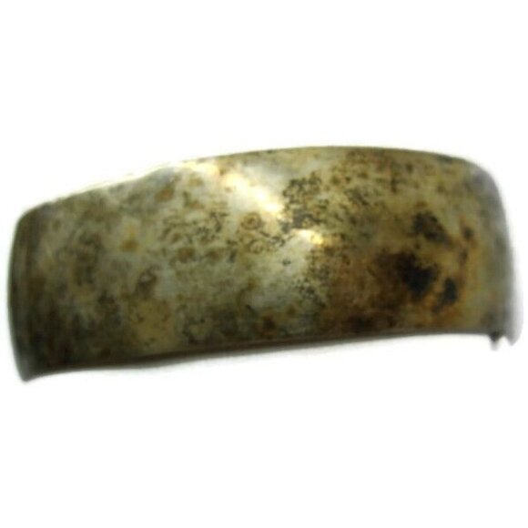 Danecraft Wide Cuff Bracelet Sterling Silver 925 Vintage Heavy Patina 3/4x2 1/2 - Picture 10 of 11